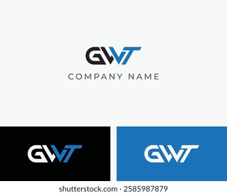 GWT Logo, GWT Letter, GWT Letter Logo Design Template