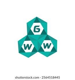 GWW creative minimalist letter logo. GWW unique vector initials alphabet letter logo design
