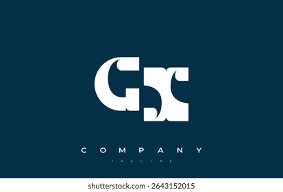 GX Abstract Geometric Logo Design. Modern and elegant logo design with simplistic typography elements, showcasing branding excellence.