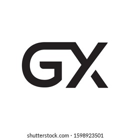 GX initial letter logo template vector icon design