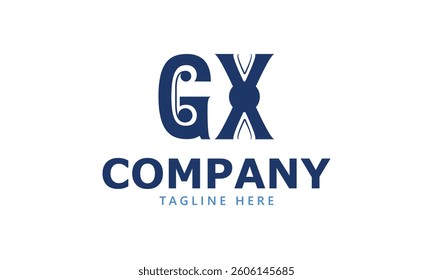 GX initial logo design and letter logo design