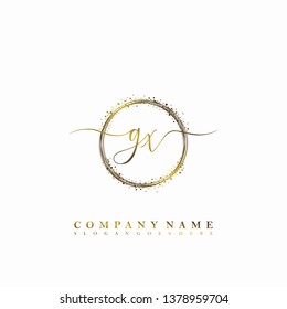 GX Initial luxury handwriting logo vector