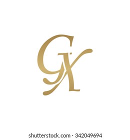GX initial monogram logo