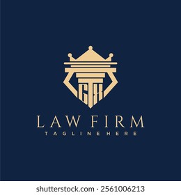 GX initial monogram logo for lawfirm vector design