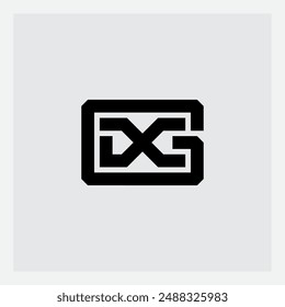 GX - Initials or logo. Design element or icon. G and X - monogram, logotype.