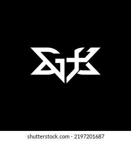 GX letter logo creative design with vector graphic, GX simple and modern logo.
