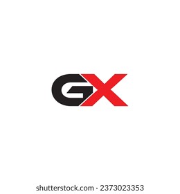 Logotipo de letra GX diseño creativo con gráfico vectorial GX logotipo simple y moderno