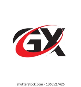 GX letter logo design vector