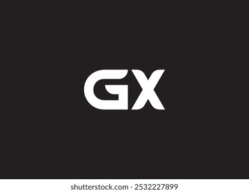 GX letter logo and initial logo design