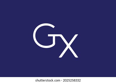 GX-Logo-Kombi-Design geeignet für Unternehmen - Vector	