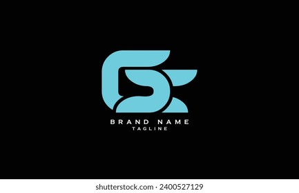 GX, XG, Abstract initial monogram letter alphabet logo design