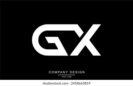 GX, XG Abstract Letters Logo Monogram Design Font Icon