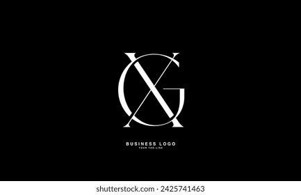 GX, XG, G, X, Letras abstractas Logo Monograma	
