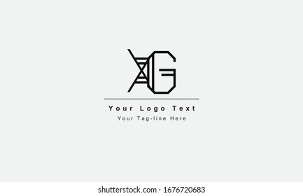 GX or XG letter logo. Unique attractive creative modern initial GX XG G X initial based letter icon logo
