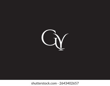 GY criativo design de logotipo inicial e logotipo de letra