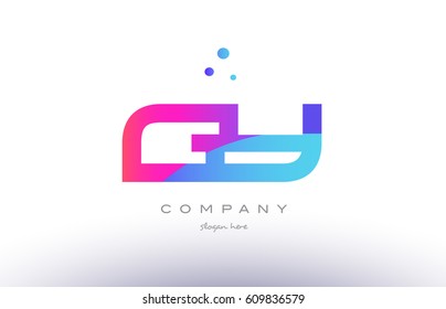 gy g y  creative pink purple blue modern dots creative alphabet gradient company letter logo design vector icon template