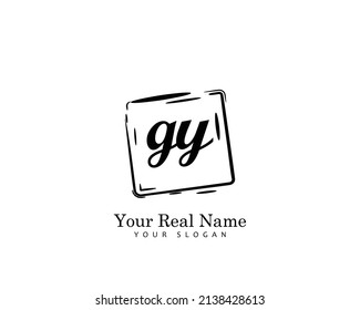 GY Initial beauty monogram logo vector