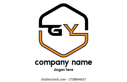 GY initial Letter Logo Design Vector Icon. Logo Illustration for letter GY.