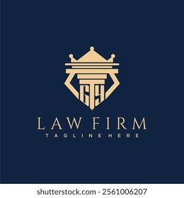 GY initial monogram logo for lawfirm vector design