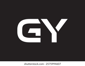 GY letter logo and initial logo design