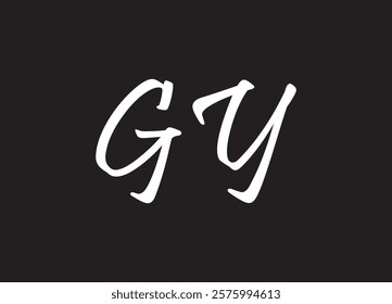 GY letter logo and initial logo design