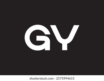 GY letter logo and initial logo design