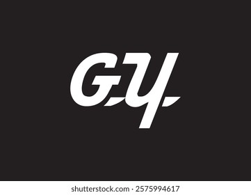 GY letter logo and initial logo design