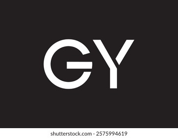 GY letter logo and initial logo design