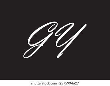 GY letter logo and initial logo design