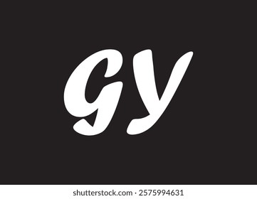 GY letter logo and initial logo design