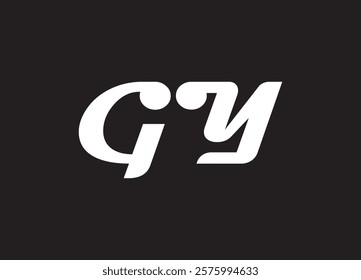 GY letter logo and initial logo design