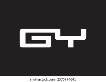 GY letter logo and initial logo design