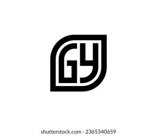 GY logo design vector template