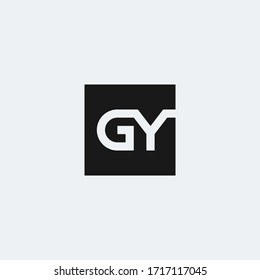 GY monogram logo inside square shape.