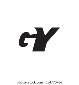 GY negative space letter logo