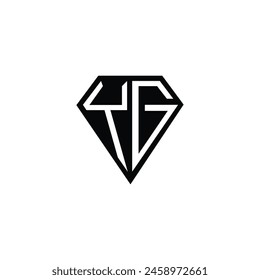 GY, YG, Abstract initial monogram letter alphabet logo design