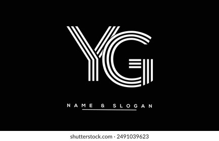 GY, YG Abstract Letters Logo Monogram