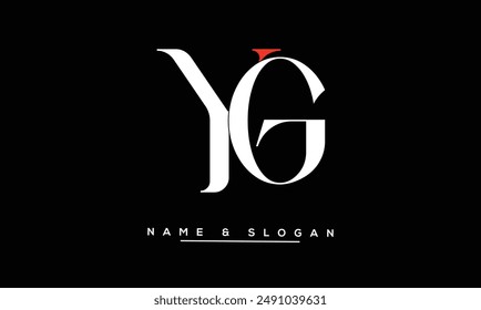 GY, YG Abstract Letters Logo Monogram