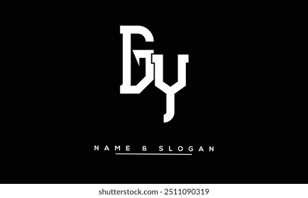 GY, YG Abstract Letters Logo Monogram