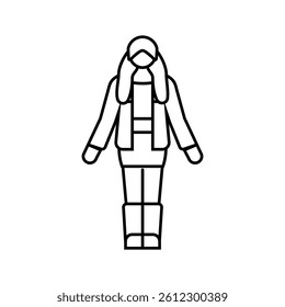 gyaru fashion line icon vector. gyaru fashion sign. isolated contour symbol black illustration