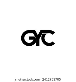 gyc typography letter monogram logo design