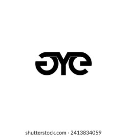 gye initial letter monogram logo design