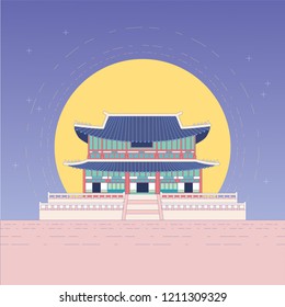 Gyeongbokgung Palace illustration