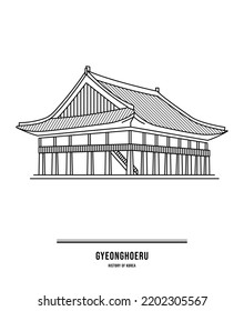 Gyeonghoeru Pavillon ist ein Pavillon im Gyeongbokgung-Palast, wo die Leute Bankette hielten oder während der Joseon-Dynastie ausländische Gesandte aufnahmen. Es ist ein Nationalschatz Koreas.