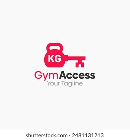 Gym Access Logo Vector Template Design. Good for Business, Start up, Agency, and Organization