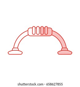 Gym accessories sport illustration shadow