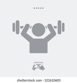 Gym activity - Vector web icon