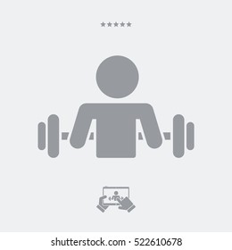 Gym activity - Vector web icon
