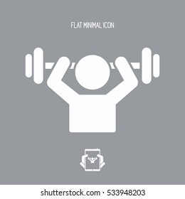 Gym activity - Vector web icon