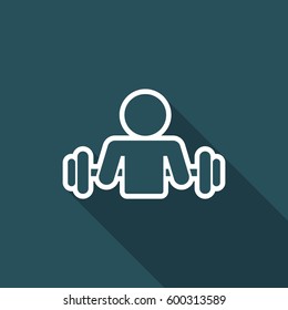 Gym activity - Vector web icon